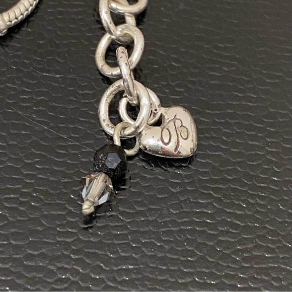 Retired BRIGHTON “Spring Hill” Black/Cream Enameled Flowers Pendant Necklace - Picture 15 of 15